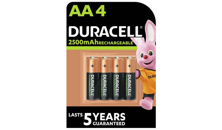 Buy Duracell Rechargeable AA Batteries, pre-charged - Pack of 4