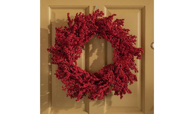 Habitat Red Berry Faux Christmas Wreath