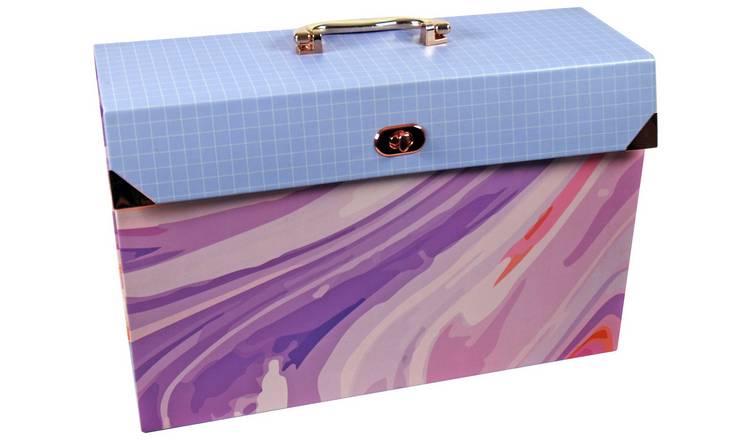 Cathedral A4 Expanding File Box - Rose Gold