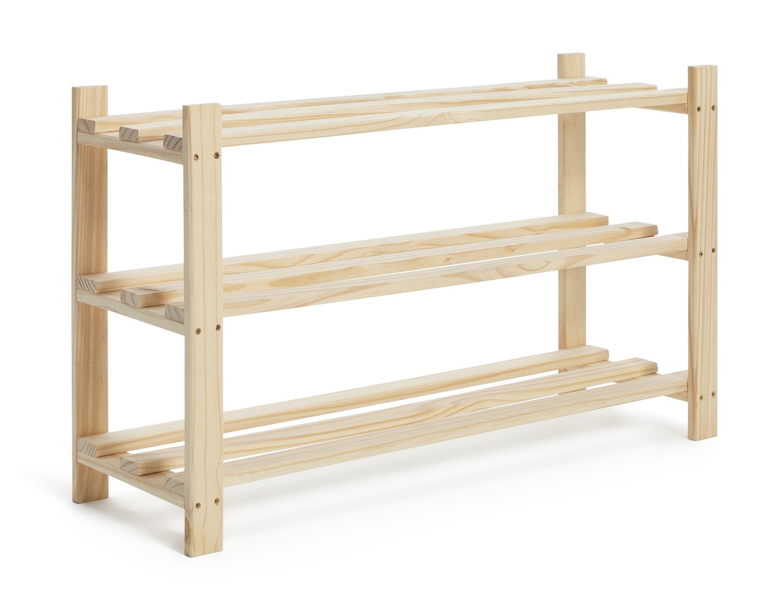 Habitat Karee 3 Shelf Shoe Storage Rack - Pine