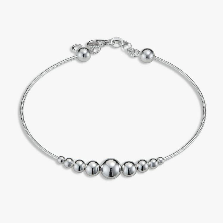 Revere Sterling Silver Beaded Bangle 0