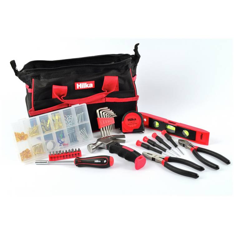 Hilka 30 Pieces Home Tool Kit With Bag  0