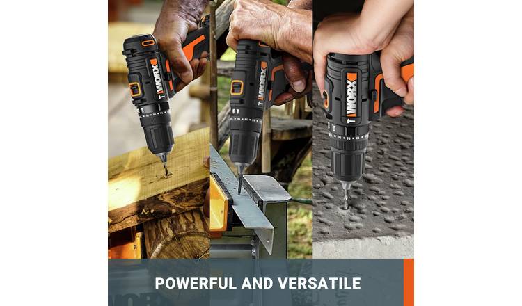 Buy Worx WX370 Cordless Impact Drill and 30 Accessories 20V