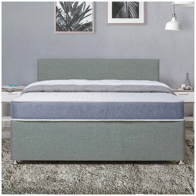 Argos Home Devon Double Divan Bed - Grey 0