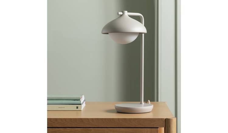 Habitat Acorn Metal Desk Lamp - Latte