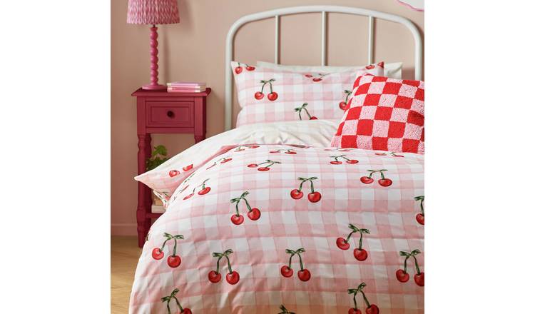 Heya Home Gingham Bows Duvet Cover Set In Pink | Ireland