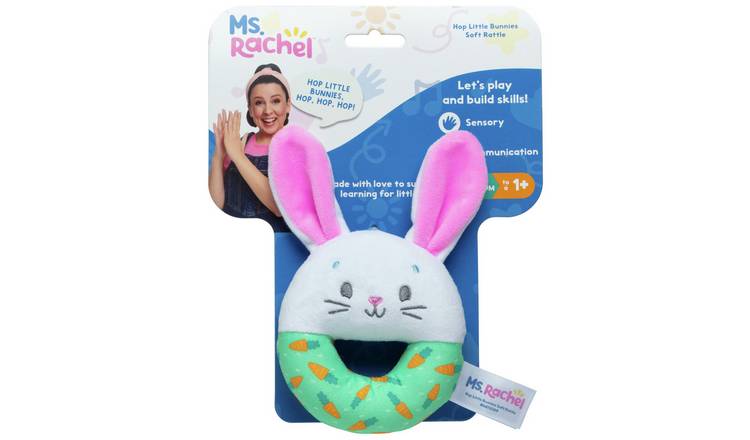 Ms. Rachel Hop Little Bunnies Soft Rattle