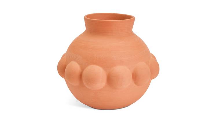 Habitat Small Beaded Terracotta Vase