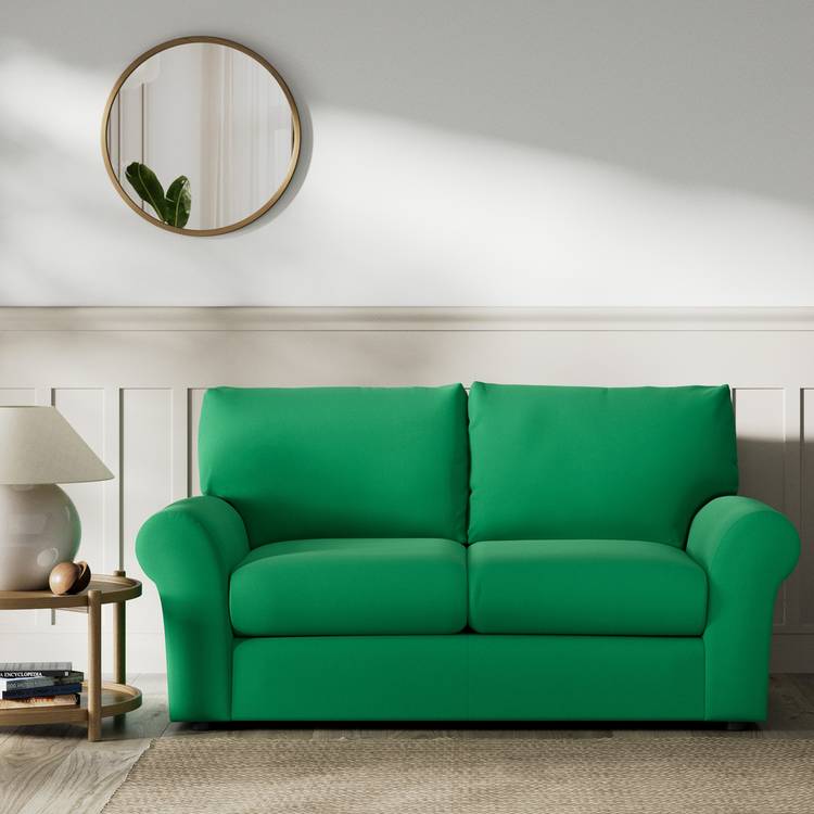 Habitat Molton Fabric 2 Seater Sofa - Green 0