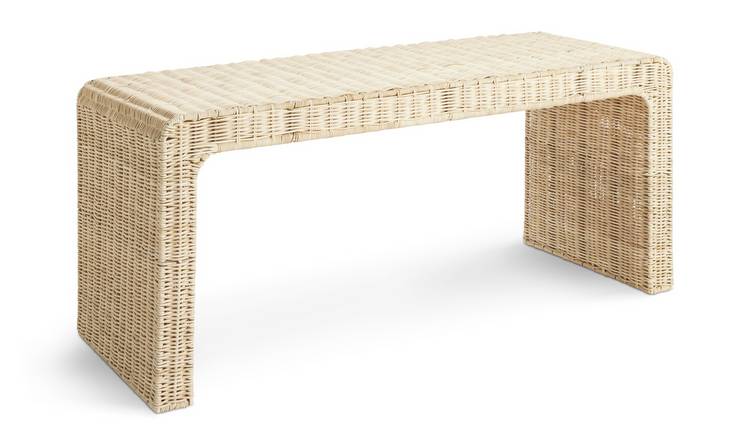 Habitat Neva Rattan Bench - Natural