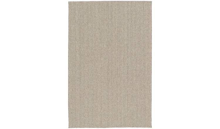 Homemaker Polypropylene Neutral Rectangle Rug 120 x 170cm