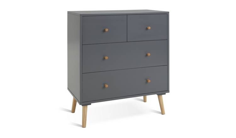 Habitat Otto 2+2 Drawer Chest - Grey