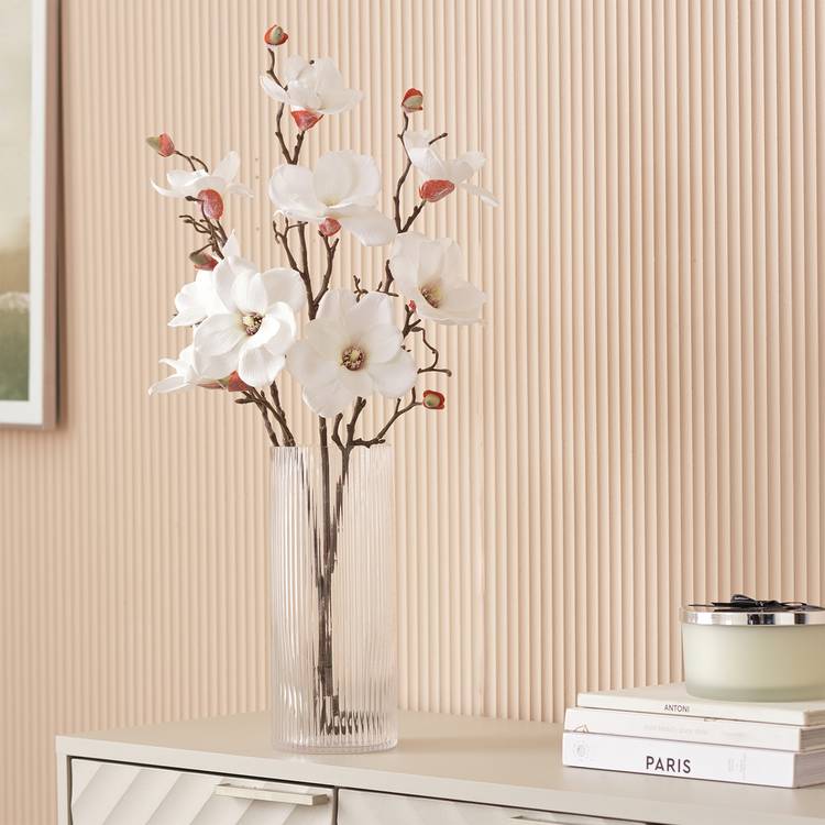 Argos Home Artificial White Magnolia Stems 3 Pack - 7.5cm 0
