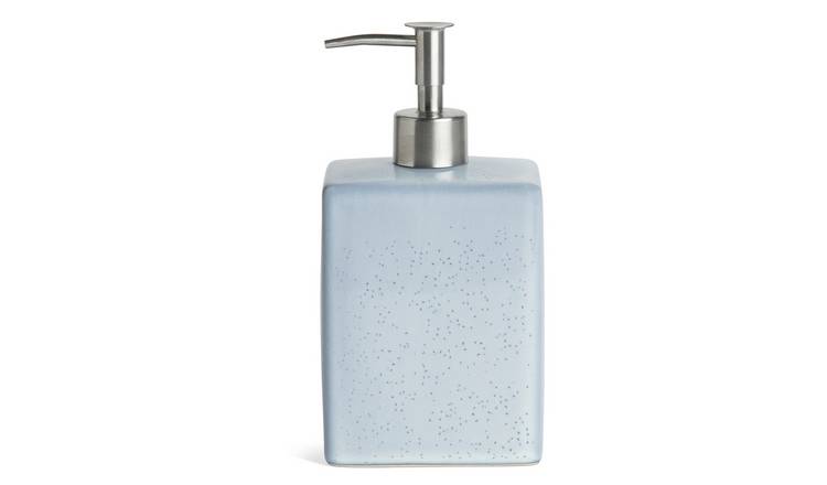 Habitat Reactive Glaze Ceramic Soap Dispenser - Blue