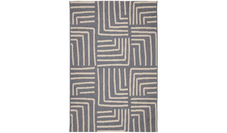 Homemaker Polypropylene Blue Rectangle Rug - 160 x 230cm