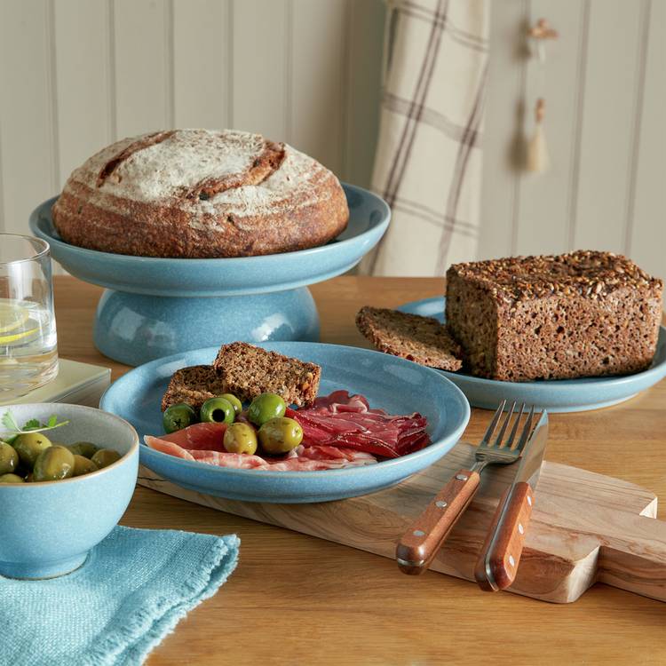 Denby Elements 12 Piece Stoneware Dinner Set - Blue 0