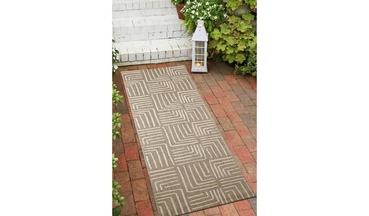 Homemaker Polypropylene Neutral Rectangle Runner - 67x200cm