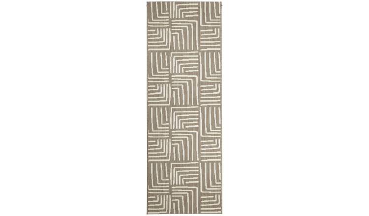 Homemaker Polypropylene Neutral Rectangle Runner - 67x200cm