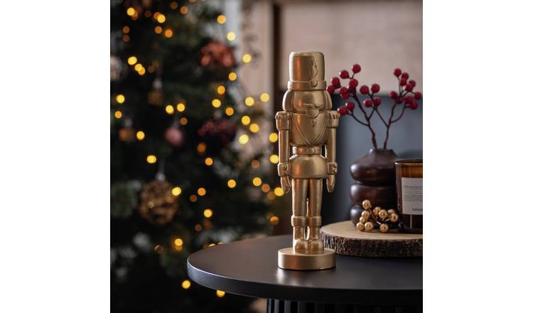 Habitat Gold Nutcracker Christmas Decoration