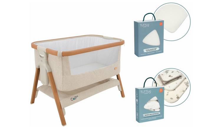 Tutti Bambini Walnut Cocoon Bedside Crib