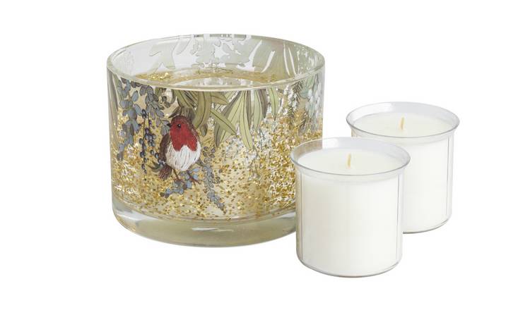 Argos Home Refillable Gel Candle Set - Christmas Spice