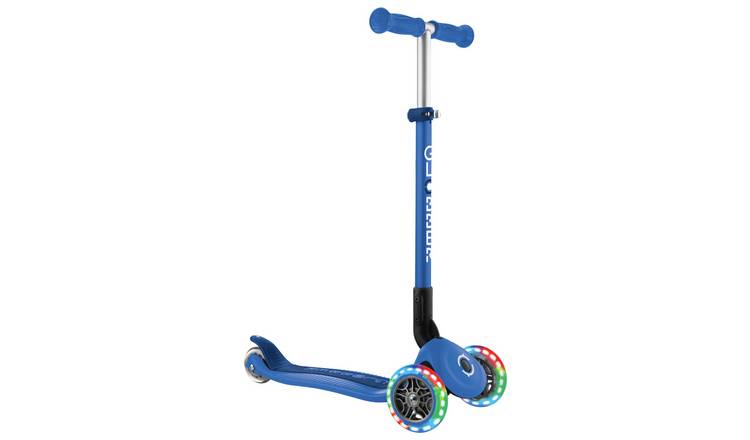 Globber Expert Foldable 3 Wheel Scooter - Blue