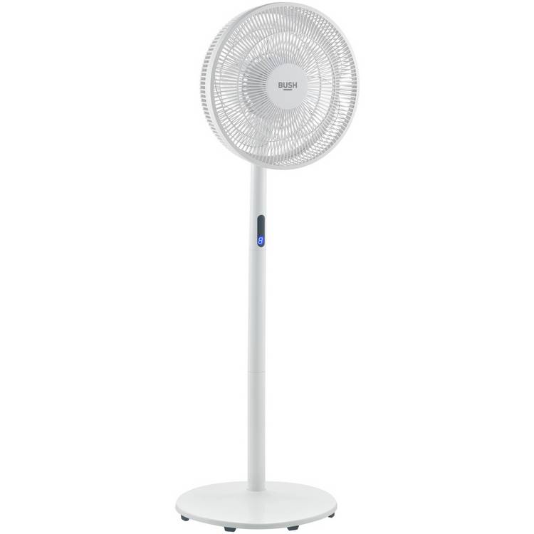 Bush White Pedestal Fan with Remote Control - 16 Inch 0