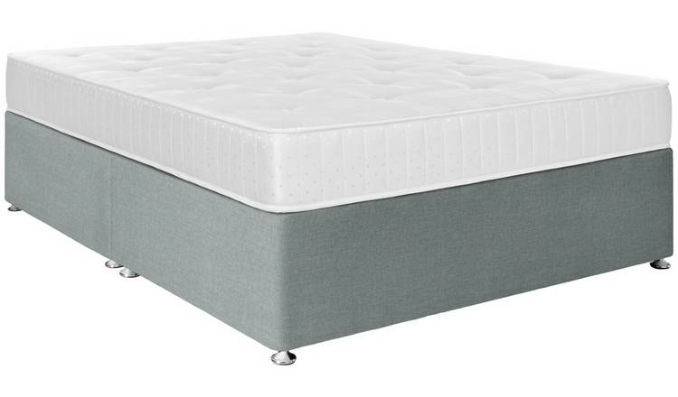 Argos Home Winslow Kingsize Divan Bed - Grey