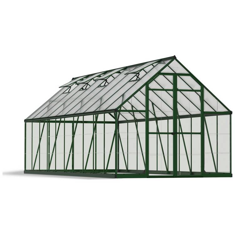 Palram Canopia Balance Green Greenhouse - 8 x 20ft 0