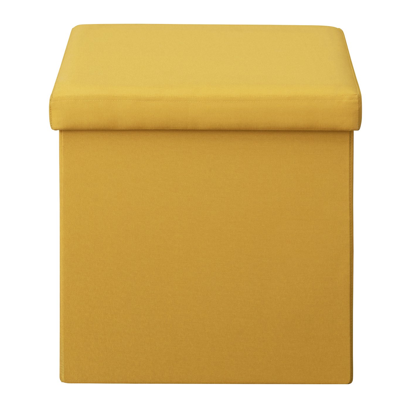 Argos Home Tilly Small Fabric Ottoman - Mustard