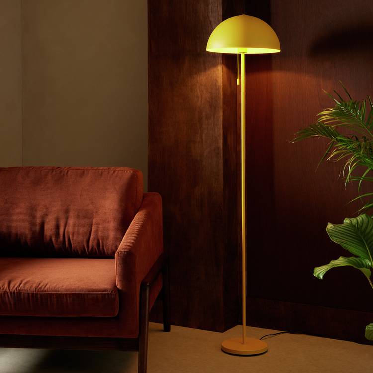 Habitat Modern Mushroom Floor Lamp - Yellow 0