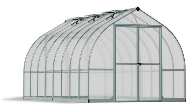 Palram Canopia Bella Silver Greenhouse - 8 x 16ft