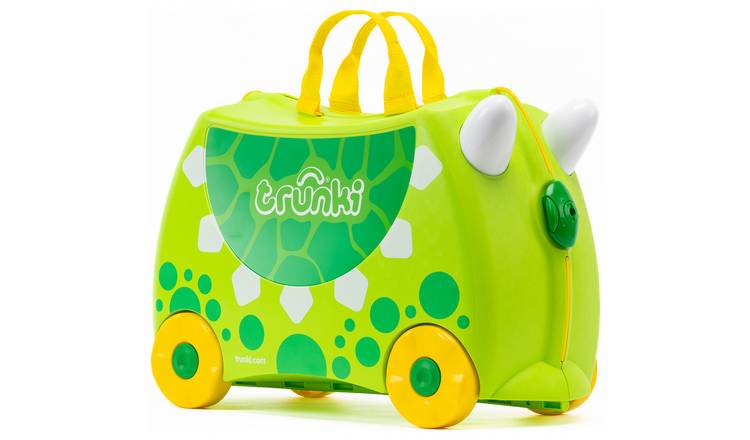 Trunki Dudley Dinosaur 4 Wheel Hard Kids Ride-On Suitcase