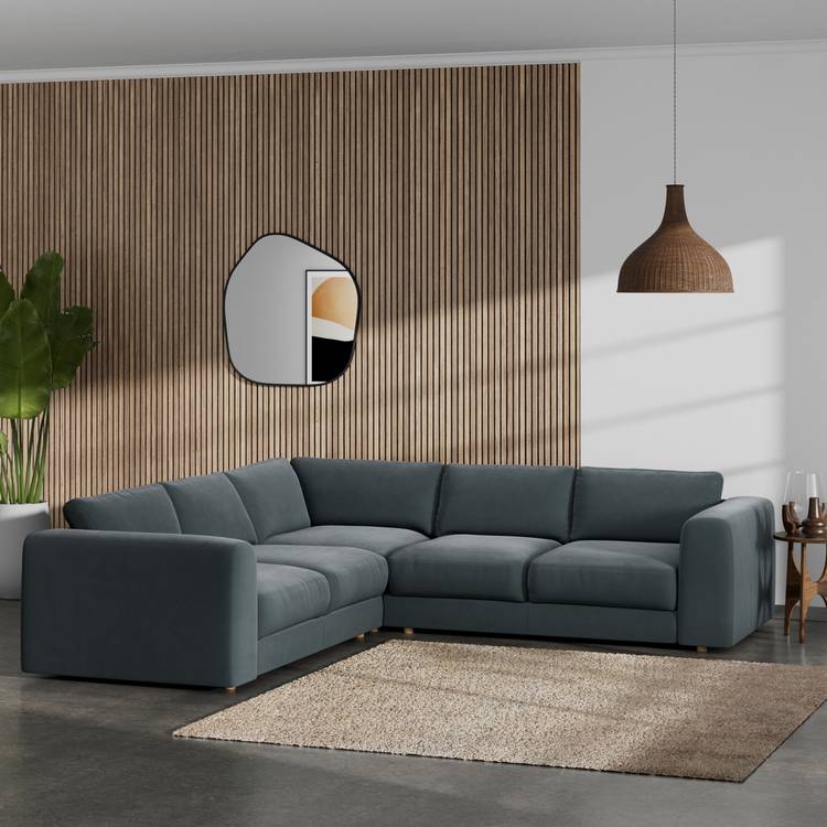 Habitat Ayr Reversible Corner Sofa - Charcoal 0