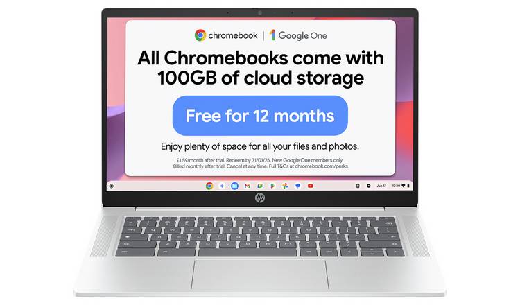 HP 14a-nf0003na 14in Intel 8GB 128GB Chromebook