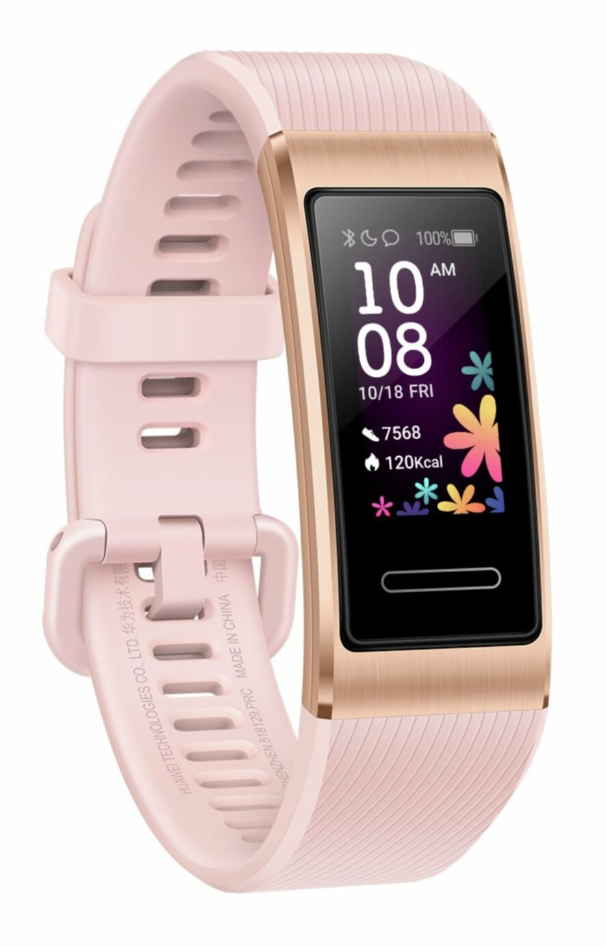 rose gold fitness tracker watch