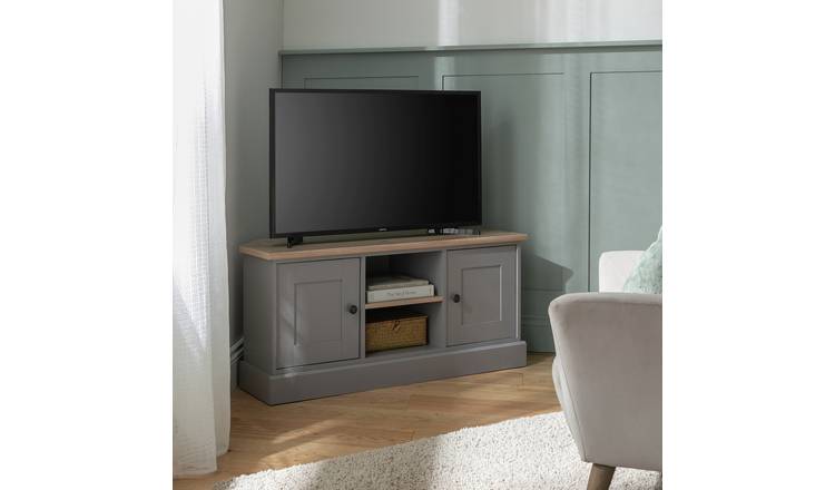 Argos Home Winchester 2 Door Corner TV Unit - Grey