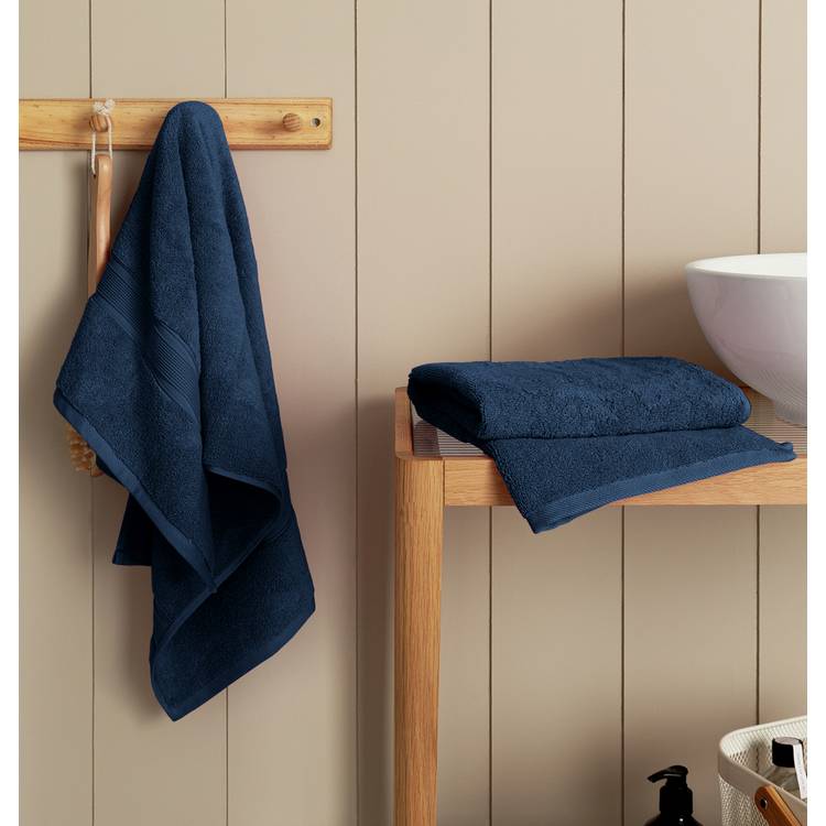 Habitat Supersoft 2 Pack Hand Towel - Denim 0
