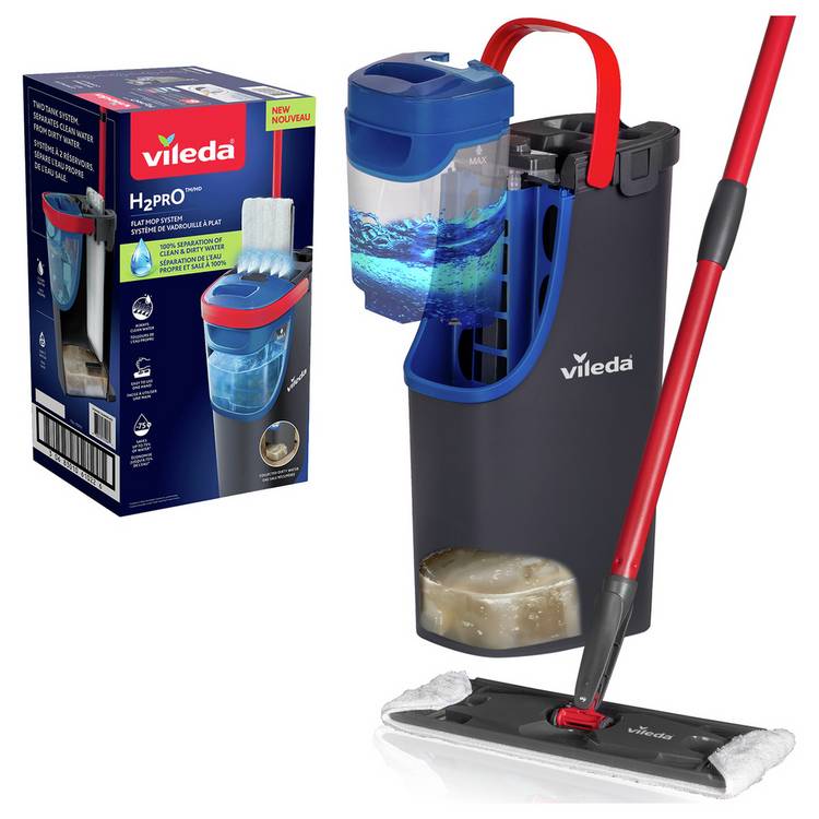 Vileda H2PrO Flat Head Mop and Bucket Set 0