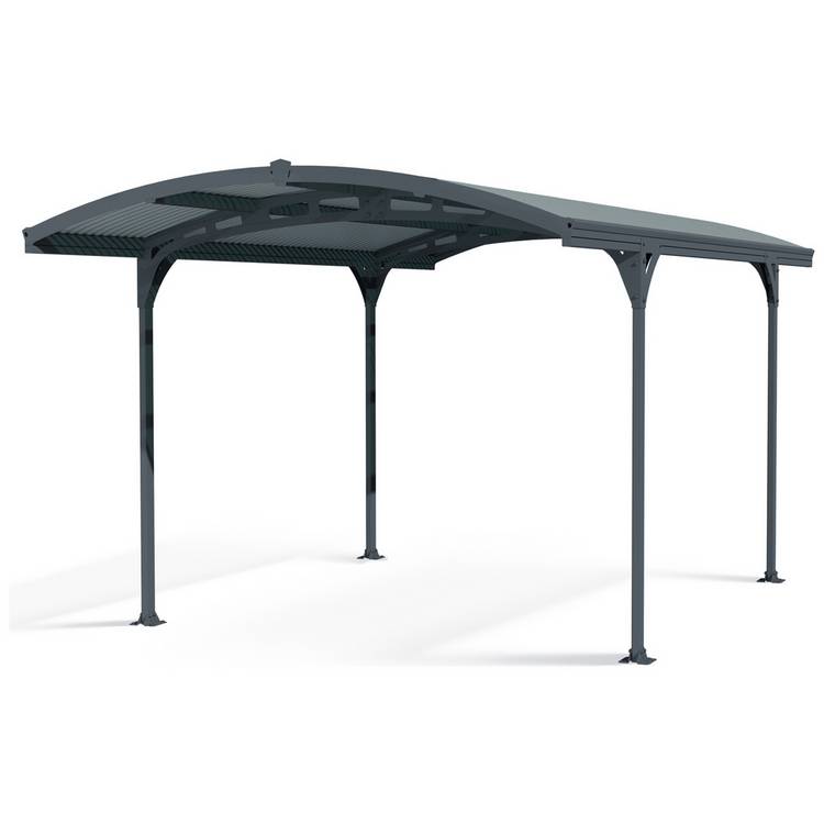 Palram Canopia 5000mm Carport Atlas - Grey Solar Grey 0