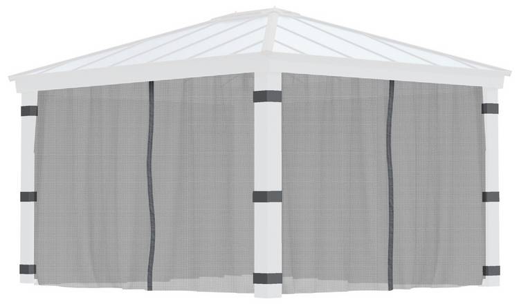 Palram Canopia Dallas 4 Piece Gazebo Netting Set 12 x 14ft