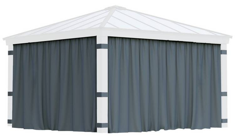 Palram Canopia Dallas 4 Piece Gazebo Curtain Set 14 x 14ft