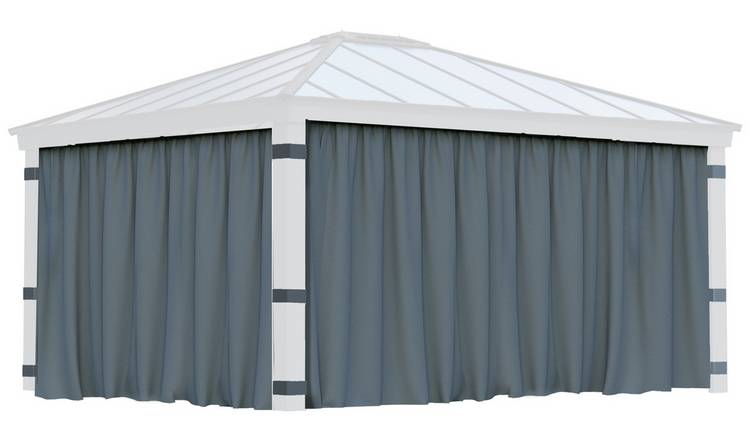 Palram Canopia Dallas 4 Piece Gazebo Curtain Set 14 x 16ft