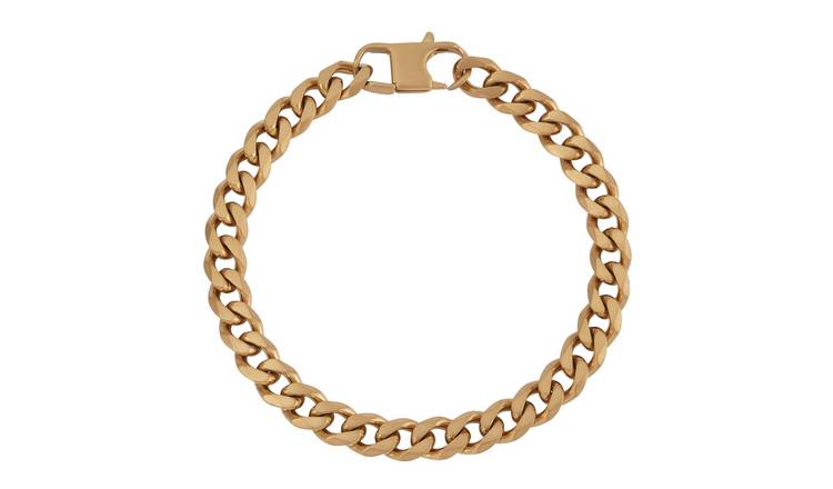 Revere Men's Stainless Steel Gold Colour Bracelet