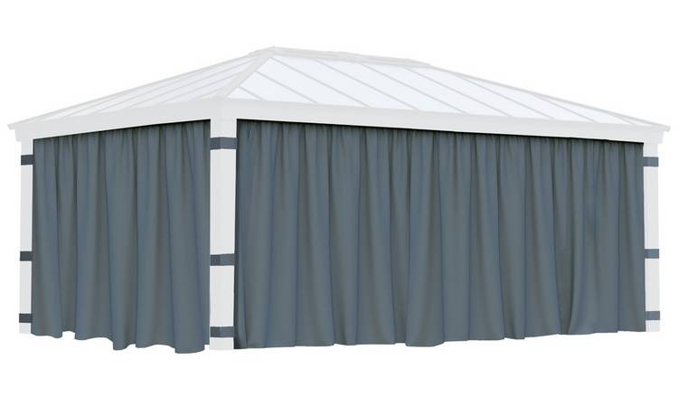 Palram Canopia Dallas 4 Piece Gazebo Curtain Set 14 x 20ft