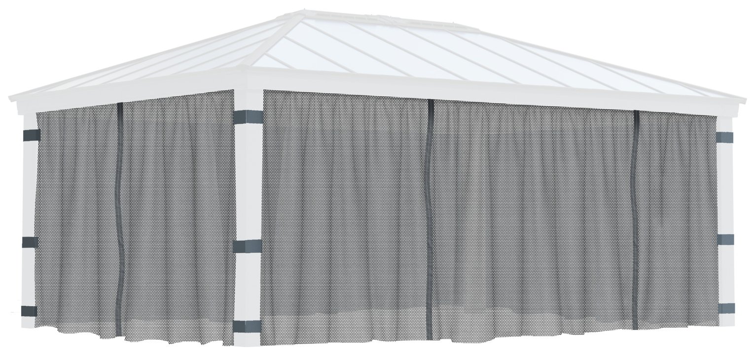 Palram Canopia Dallas 4 Piece Gazebo Netting Set 14 x 20ft
