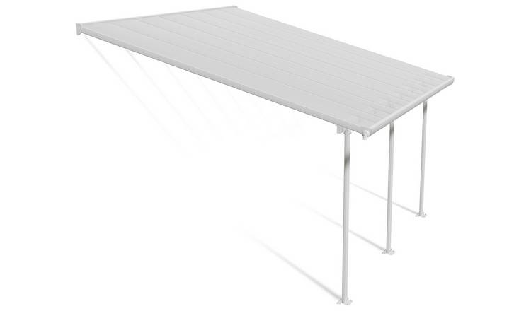 Palram Canopia Feria 4 x 4.25m Patio Cover White Clear