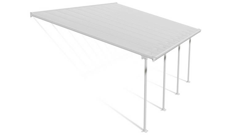 Palram Canopia Feria 4 x 6.06m Patio Cover White Clear