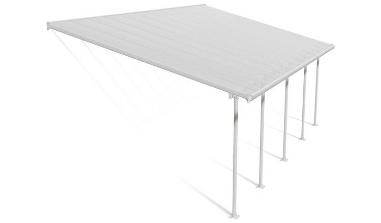 Palram Canopia Feria 4 x 7.87m Patio Cover White Clear