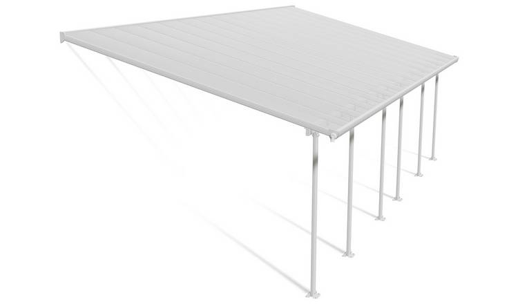 Palram Canopia Feria 4 x 8.5m Patio Cover White Clear